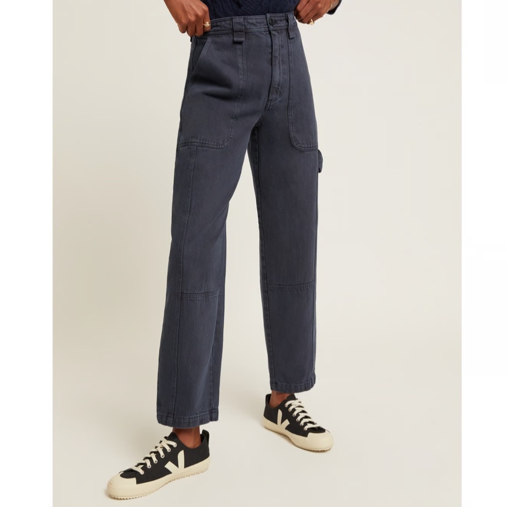 Alex Mill Navy Straight-Leg Utility Pants